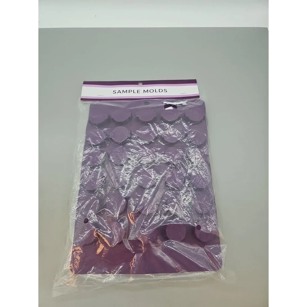 Scentsy Set of Two Purple Wax Bar Logo Shaped Silicone Molds New